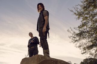 Norman Reedus en el episodio "The Calm Before" de la Temporada 9