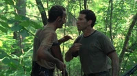 Shane discutiendo con Rick en medio del bosque.