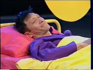 Jeff sleeping with his teddy bear