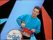 Anthony playing the drums