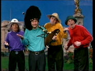 The Wiggles wearing hats