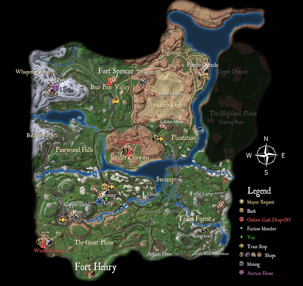 Map Of The Wild West Map | The Wild West Wiki | Fandom