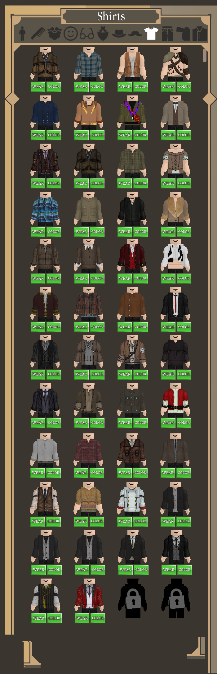 Cosmetics The Wild West Wiki Fandom - buff shirt roblox id