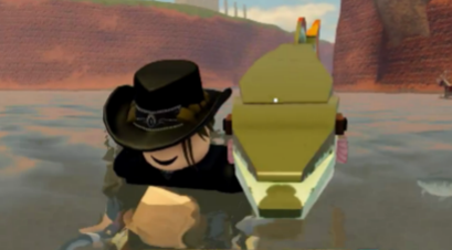 Fishing Players! [Roblox Wild West] 