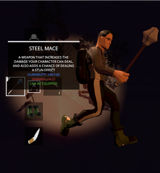 Steel mace