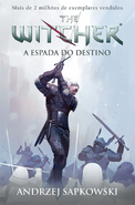 'Capa com Geralt em batalha (tít'ulo em português)