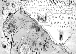 Wildwoods, books 2-4 map image