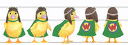 Turnaround sheet of Ming-Ming Duckling from July 2006.