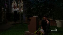 Mariah watches Noah at Cassie's grave