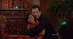 Riley and Adam on Christmas morning in his dream