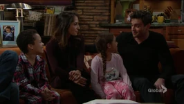 Charlie with his family on Christmas