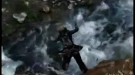Dru falls into the rapids and is presumed dead