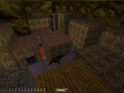 The residential area.