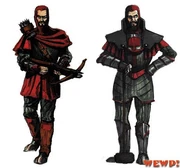 Concept art of hammerite guards.