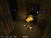 A Fire Elemental engaging with  in .