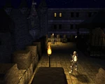 Promotional screenshot of the Nightblade multiplayer map Necropolis