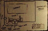 M6 page 1, basic map of Constantine's mansion