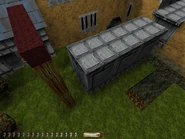 Obstacle course (rope climbing and swimming)