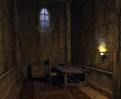 The guard's room at the end of the main hall.