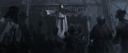 The Graven, listening to Orion preach (concept art)