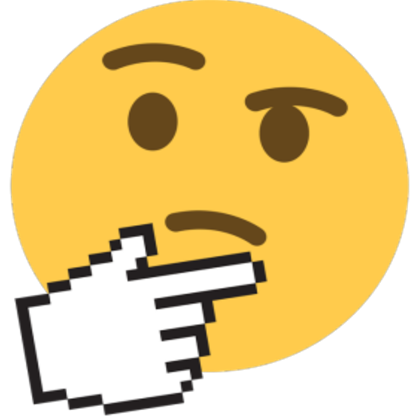 Thinking Emoji Meme cursor – Custom Cursor