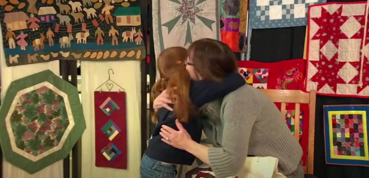 This is Scarlett and Isaiah./Gallery/Making a quilt This is Kids Wiki