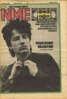 1981-02-14 NME cover Bono