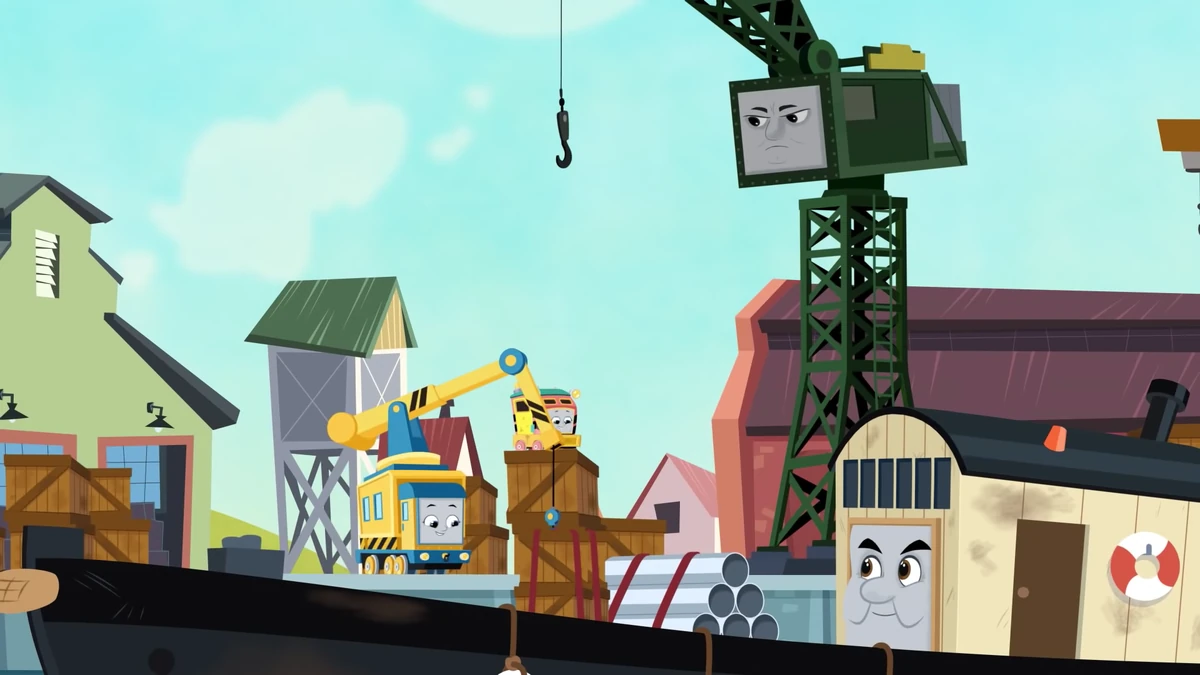 Carly and Cranky's Big Lift Off Thomas & Friends All Engines Go Wiki