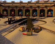 Tidmouth Sheds at Christmas time