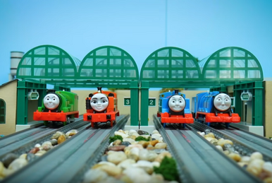 Flocked thomas mini store