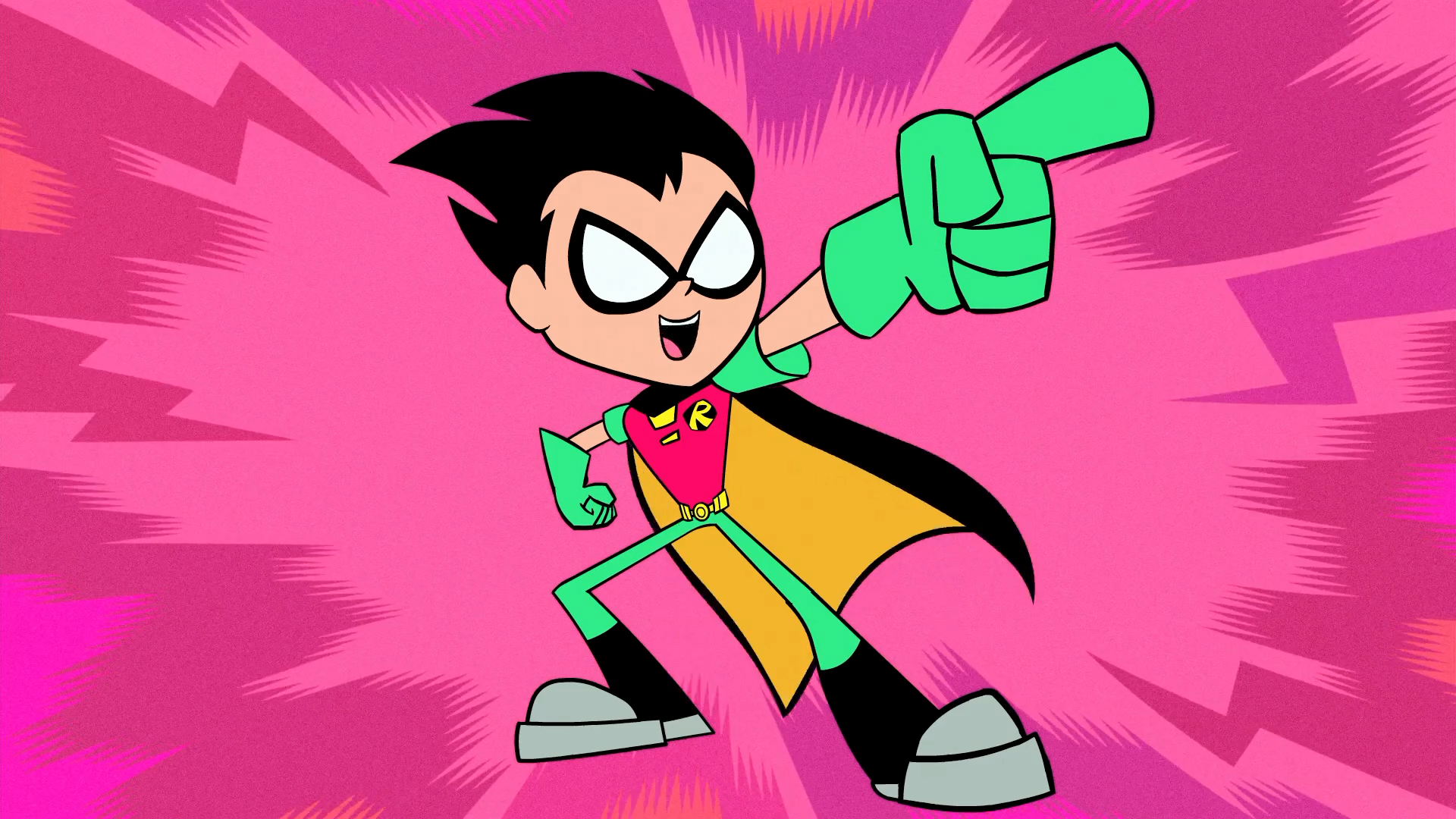 "Titans, go!" Robin's catchphrase. 