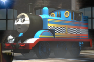 Thomas with racing stripes