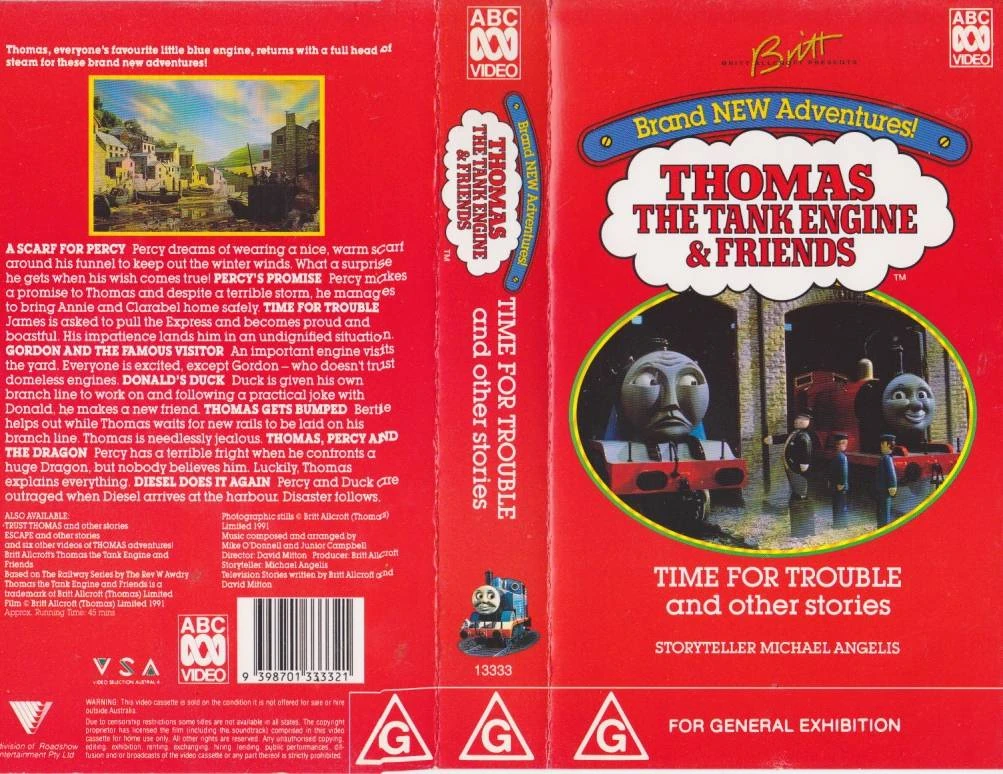 Time for Trouble and other stories | Thomas the Tank Engine VHS Covers ...