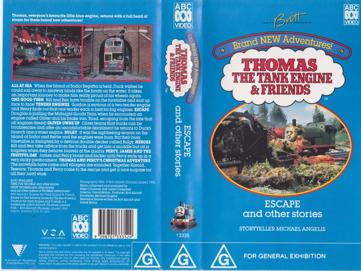 Escape and other stories | Thomas the Tank Engine VHS Covers Wiki | Fandom