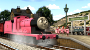 James in seiner rosafarbenden Unterlackierung