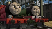 Henry mit James in Die Geschichte der mutigen Loks