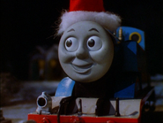 Thomas mit Weihnachtsmütze