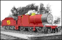 Luke the red engine