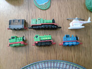 Miniatures Henry with Thomas, Toby, Percy, Harold and Duck
