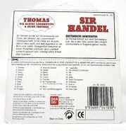 Back of Sir Handel German packaging