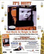 ERTL Rusty in a magazine advert