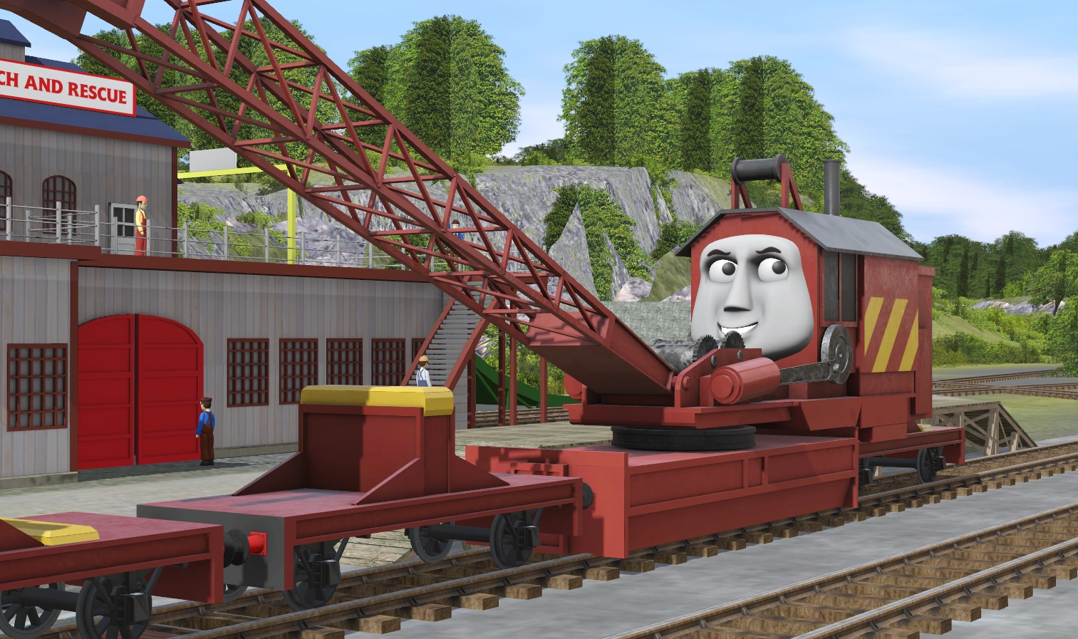 rocky the crane thomas and friends