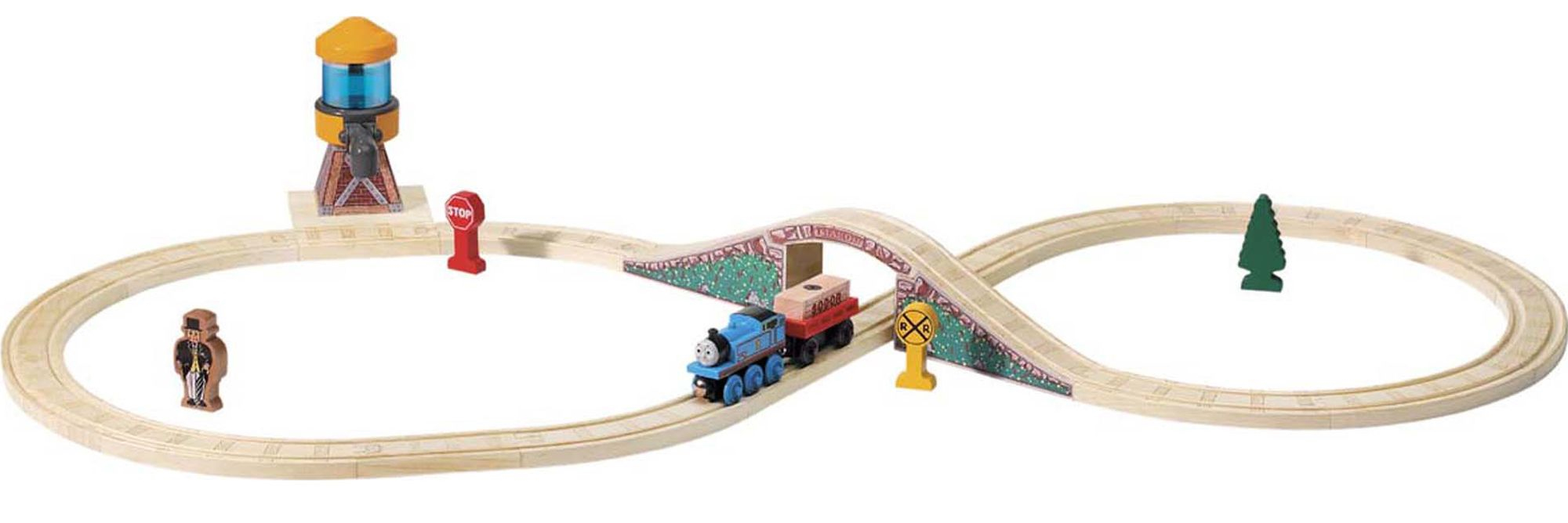 figure 8 wooden train set