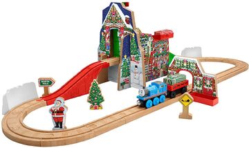 Christmas workshop best sale train set