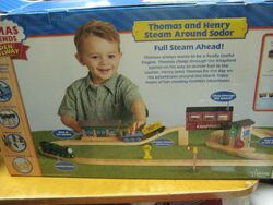トーマス　木製レール　THOMAS steaming around sodor Fisher Price Thomas and Friends Steaming Around Sodor Solid