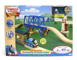 トーマス　木製レール　THOMAS steaming around sodor Fisher Price Thomas and Friends Steaming Around Sodor Solid