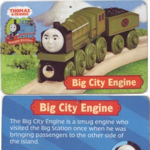 wooden railway big city engine