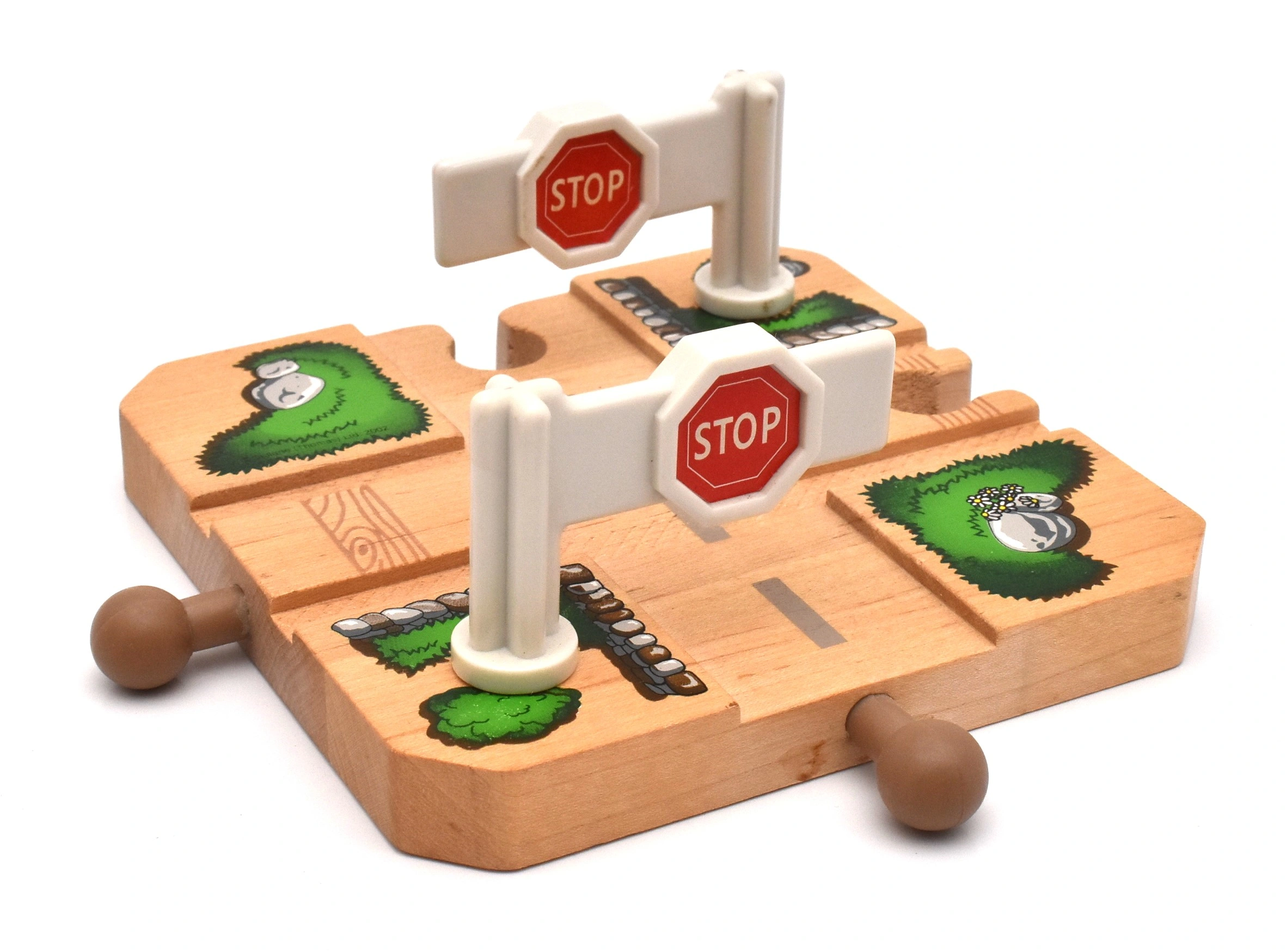 wooden train crossing