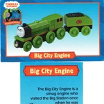 wooden railway big city engine