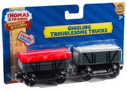 Thomas wooden railway giggling troublesome trucks sales